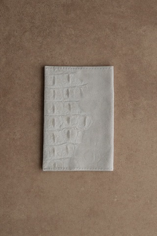 Обложка на паспорт SUEDE PASSPORT CASE CROCODILE
