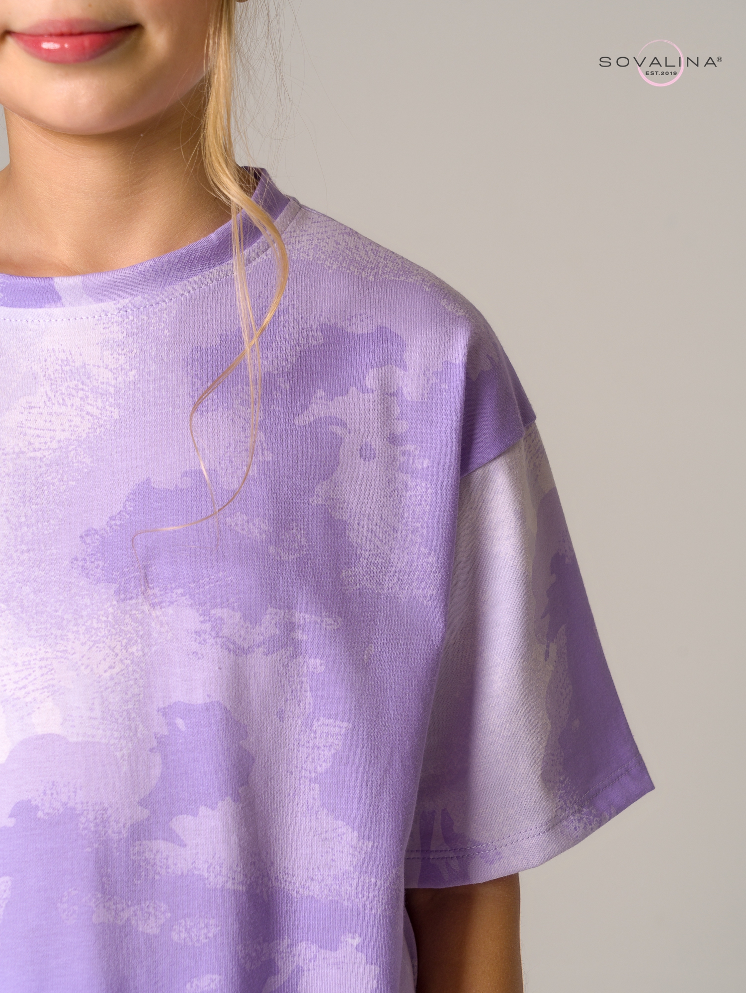 Костюм Лето MAX тайдай лаванда