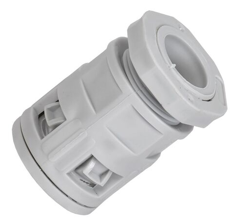 ELASTA Муфта вводная для гофр. труб MVN25 IP40 серая IEK