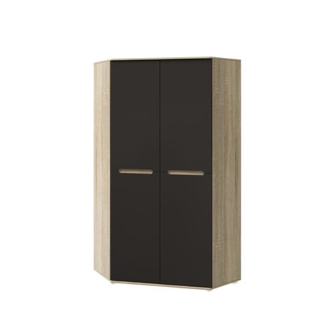 С/Г Ким Шкаф угловой универсальный (Графит софт NEW, сонома)