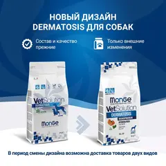 MONGE DERMATOSIS для собак 2 кг