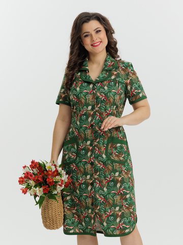 4572 Халат на пуговицах