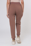 Спортивные брюки для беременных 15845 молочный шоколад
