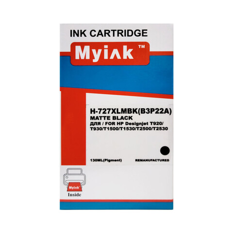 Картридж MyInk 727XL (B3P22A) для HP DesignJet T1500, T2500, T920 Matte Black Pigment