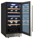 Винный шкаф Cellar Private CP027-2T серебристая дверь
