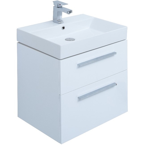 Aquanet 242279 Тумба Nova 60 2 ящ. цв.бел. глянец (242279)
