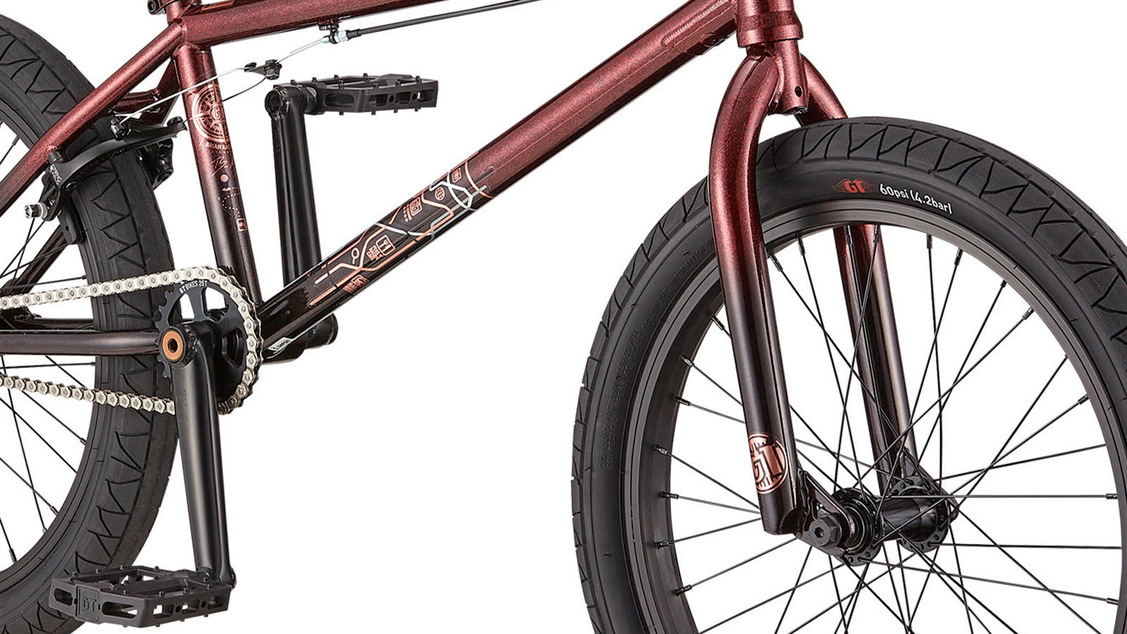 GT BK TEAM SIGNATURE 21" Шоколадный - BMX | iRide shop фото 6