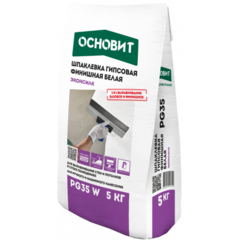Шпатлевка ОСНОВИТ ЭКОНСИЛК PР-38 W полимерная финишная 5кг., 85485