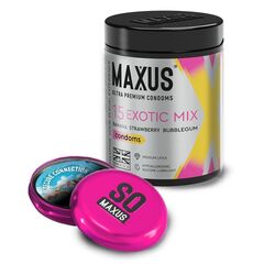 Цветные ароматизированные презервативы MAXUS Exotic Mix - 15 шт. - 