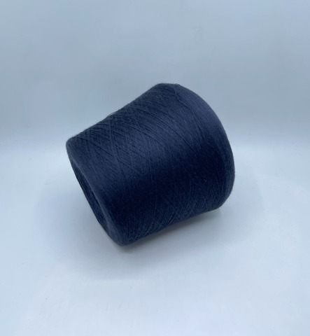 Zegna Baruffa (пр.Италия),art-Diamante , 2/52 2600м/100 гр. 75% Меринос 15% Шелк 10% Кашемир, цвет-Темно-синий меланж ,арт-33592