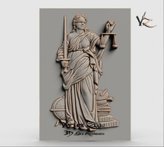 Силиконовый молд № 0212  накладка  Фемида - богиня правосудия