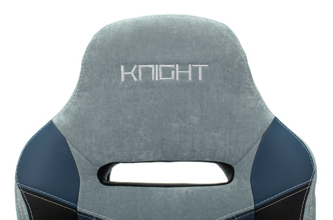 Кресло игровое Zombie VIKING 6 KNIGHT Fabric синий с подголов. крестовина металл Бюрократ