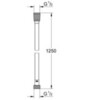 GROHE 28362GL1 Silverflex Душевой шланг пластик, 1250 мм, макс. давление до 5 бар, холодный рассвет, глянец