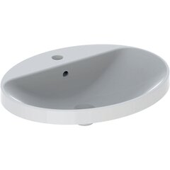 Geberit VariForm Раковина встраиваемая в столешницу овальной формы, 60х48 см, с отв. под смеситель, с отв. перелива фото