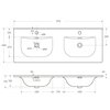 BelBagno BB-8099-120-2 Керамическая раковина с двумя чашами BB-8099-120-2, 1210x460x170