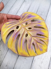 Молд пластиковый Лист монстеры 21х19,5см