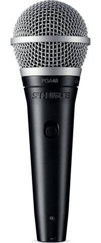 SHURE PGA48-QTR-E кардиоидный вокальный микрофон c выключателем, с кабелем XLR -1/4'