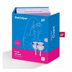 Набор менструальных чаш Satisfyer Feel Good, фиолетовый, 15 мл, 20 мл