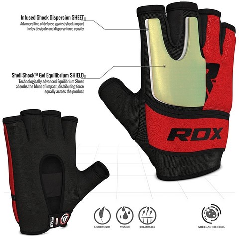 Быстрые бинты RDX Grappling Glove Gel X6 Red