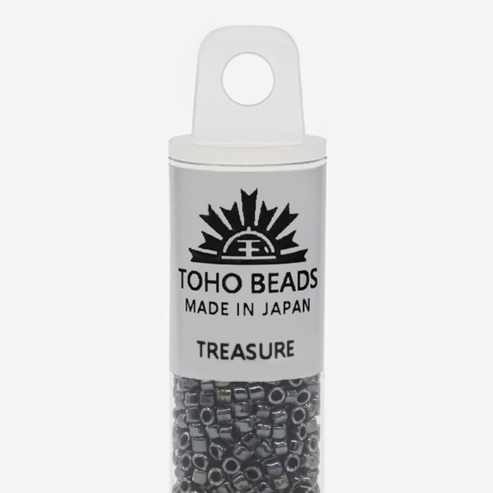 Японский бисер TOHO Treasure (№344), окрашенный изнутри прозрачный