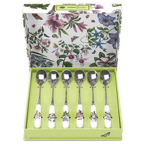 Набор ложек чайных 6шт 15см Portmeirion Ботанический сад подарочная коробка