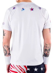 Футболка теннисная Hydrogen Star Tech Tee Man - white/blue