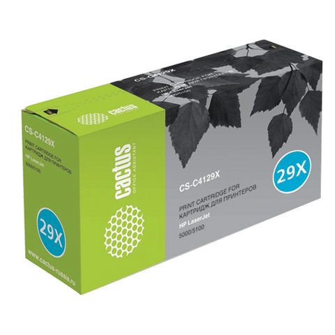 Картридж лазерный CACTUS (CS-C4129X) для HP LaserJet 5000, ресурс 10000 стр., CS-C4129X(R)