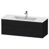 Duravit D-Neo Тумбочка подвесная, 440x1210x462, 1 ящик, цвет: Black Oak DE426401616