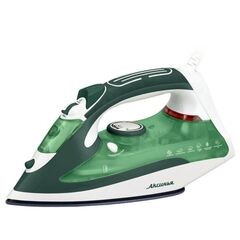 Утюг Аксинья, КС-3000, 2400 Вт, керам, вер.отпар, 1.8 м, белый с зеленым