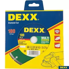 DEXX Multi Universal, 180 мм, (22.2 мм, 7 х 2.2 мм), сегментный алмазный диск (36701-180)