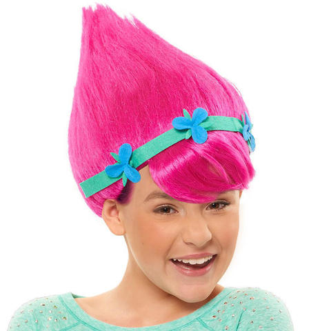 Тролли детское платье и парик Принцесса Розочка — Trolls Poppy Dress & Wig