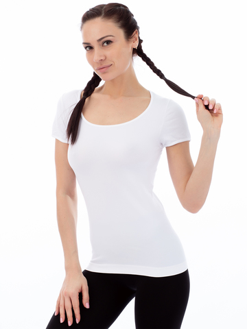 Футболка T-Shirt Scollo Ampio Manica Corta Giulia