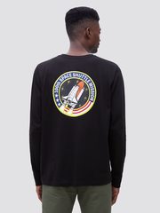 Лонгслив Alpha Industries Space Shuttle Black (Черный)