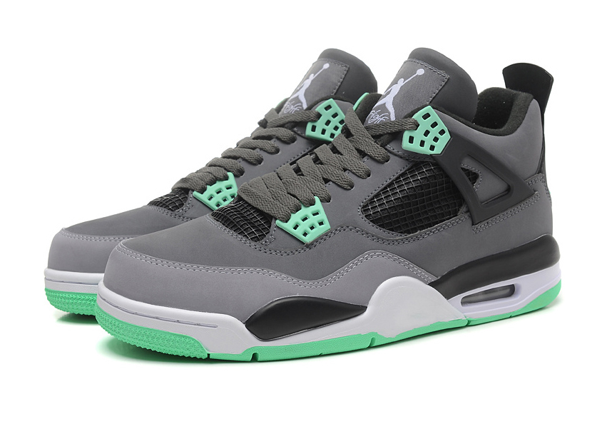 green gray jordan 4