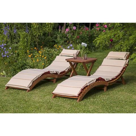 Комплект шезлонги и столик Afina AFM-803A-T133 Beige (2+1)