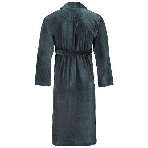 Халат махрово-велюровый Vossen Feeling 740 flanell серый