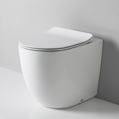 ArtCeram FLV007 05 00 ArtCeram FILE 2.0  Унитаз приставной ТУРБО СМЫВ THE.REEL, слив универсальный 37х52 см, с креплениями,  цвет белый матовый  SANIGLAZE фото