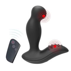Черный вибромассажер простаты 3,5’’ Remote Control P-spot Massager - 12,5 см. - 
