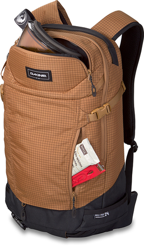 Картинка рюкзак горнолыжный Dakine heli pro 24l Caramel - 6