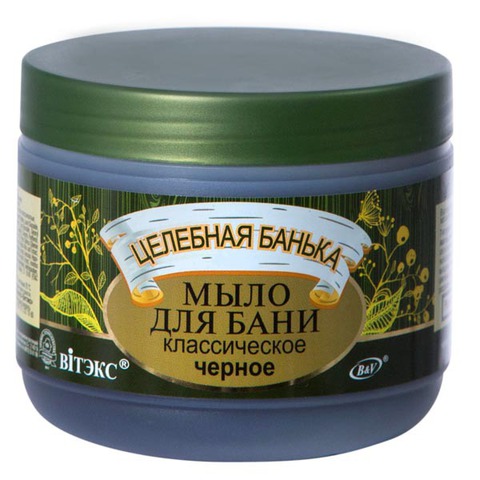 Целебная Банька Мыло для бани Классическое черное 500 мл. Витекс