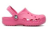 Сабо Крокс (Crocs) пляжные шлепанцы кроксы для девочек, цвет розовый. Изображение 3 из 7.