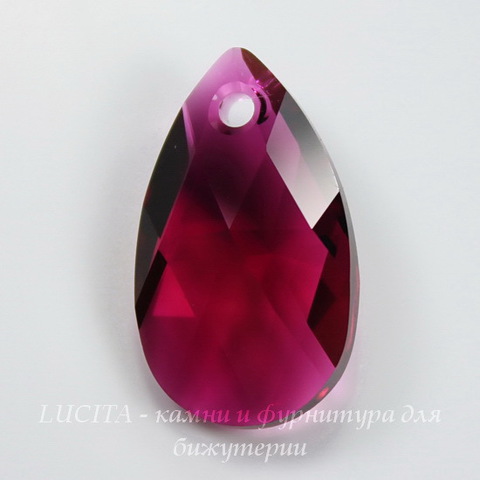 6106 Подвеска Сваровски Капля Ruby (16 мм)