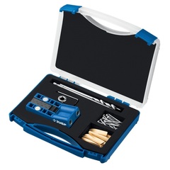 ЗУБР два отверстия, в кейсе, двойной кондуктор для глухих отверстий, Профессионал (30091)