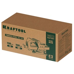 KRAFTOOL FORGE--130/150, с регулировкой компенсации люфта, кованые стальные тиски (32700-150)