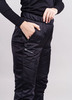 Премиальный костюм для лыж и зимнего бега Nordski Hybrid Hood Black/Lavender женский NSW853827-NSW875100