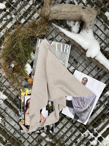 Косынка из 100% мериноса овсянка