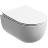 Ceramica Nova CN6063MW Подвесной унитаз Modena Rimless (цвет Белый Матовый) , глубокий смыв, с крепежом для полностью скрытого монтажа, ультратонким сидением и крышкой с функцией плавного закрытия, дюропласт, цвет белый матовый