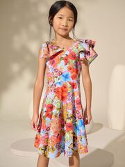 Платье для девочки Next AT0-377, Синий, Розовый, Красный