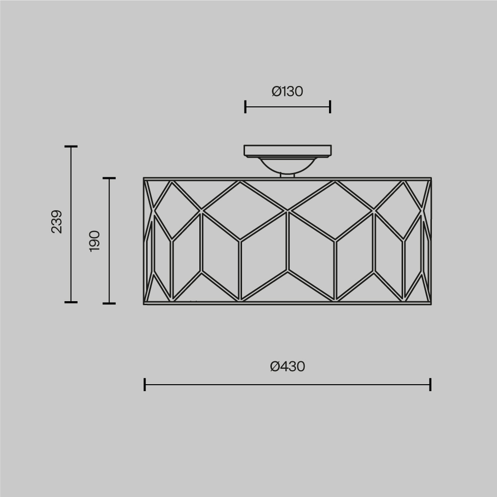 Потолочный светильник Maytoni Messina H223-PL-03-G