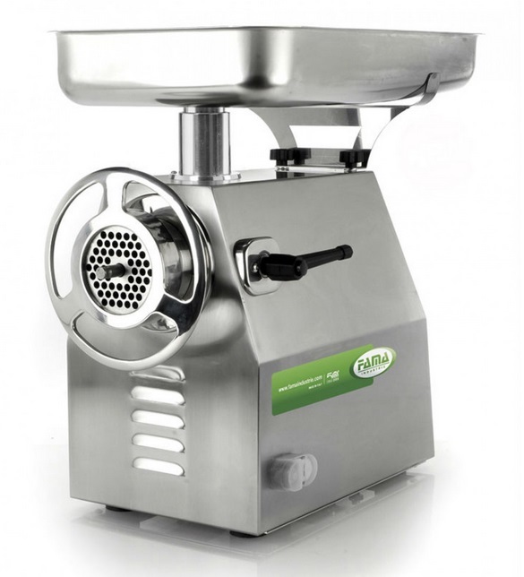 Мясорубка Fama Industries TI 32RS (FTI 139RSUTE) с системой Full-unger, с группой измельчения из нержавеющей стали, с реверсом, 220/1/50